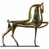 Horse on Stand, Brass - Accessories - High Fashion Home