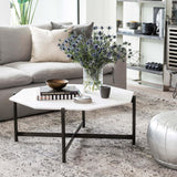 Adair Coffee Table, Hammered Grey - Modern Furniture - Coffee Tables - High Fashion Home