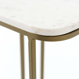 Adalley C Table, White Marble - Furniture - Accent Tables - High Fashion Home