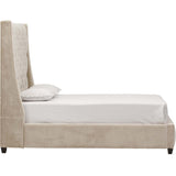 Amelia Tall Bed, Brussels Pearl - Modern Furniture - Beds - High Fashion Home