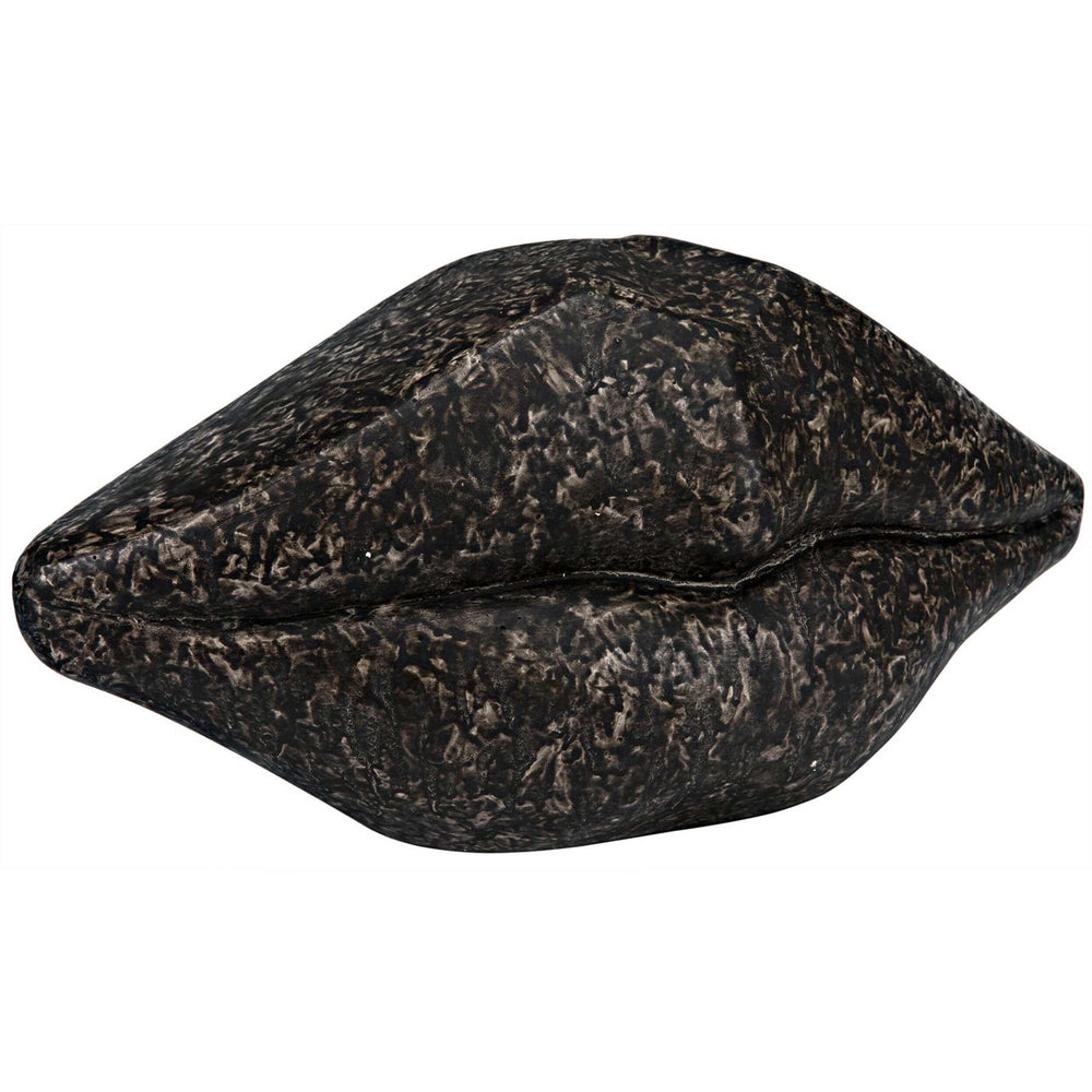 Lips, Black Fiber Cement-High Fashion Home