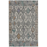 Arazad Rug, Black/Tangerine - Rugs1 - High Fashion Home