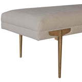 Bruna Bench, White - Furniture - Chairs - High Fashion Home