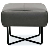 Efron Leather Ottoman-Furniture - Chairs-High Fashion Home