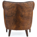 Kato Leather Club Chair, Dark Brindle-Furniture - Chairs-High Fashion Home