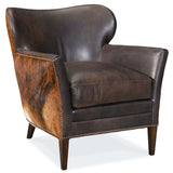 Kato Leather Club Chair, Dark Brindle-Furniture - Chairs-High Fashion Home