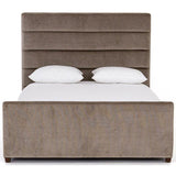 Daphne Bed, Sage Worn Velvet - Modern Furniture - Beds - High Fashion Home