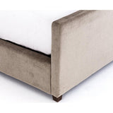 Daphne Bed, Sage Worn Velvet - Modern Furniture - Beds - High Fashion Home