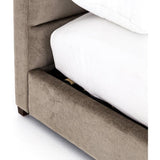 Daphne Bed, Sage Worn Velvet - Modern Furniture - Beds - High Fashion Home