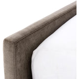 Daphne Bed, Sage Worn Velvet - Modern Furniture - Beds - High Fashion Home