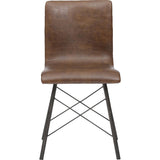 Diaw Dining Chair, Distressed Brown - Furniture - Chairs - High Fashion Home