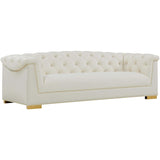 Farah Sofa, Cream - Furniture - Sofas - High Fashion Home