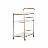 Felix Bar Cart, Antique Brass  - 