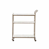 Felix Bar Cart, Antique Brass  - 