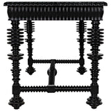 Portuguese Desk, Small (60"), Hand Rubbed Black-High Fashion Home