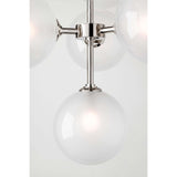 Ashleigh 10 Light Chandelier, Polished Nickel - Lighting - High Fashion Home