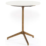 Helen End Table, Raw Brass - Furniture - Accent Tables - High Fashion Home