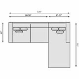 Helena Sectional 2 Piece-Furniture - Sofas-High Fashion Home