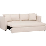 Dempsey Trundle Bed Sofa, Crevere Creme - Furniture - Sofas - High Fashion Home