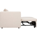 Dempsey Trundle Bed Sofa, Crevere Creme - Furniture - Sofas - High Fashion Home