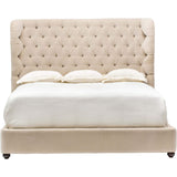 Simone Bed, Vangogh Oyster - Modern Furniture - Beds - High Fashion Home