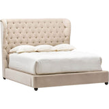 Simone Bed, Vangogh Oyster - Modern Furniture - Beds - High Fashion Home