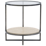 Harlow Round Chairside Table - Furniture - Accent Tables - High Fashion Home