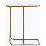 Adalley C Table, White Marble - Furniture - Accent Tables - High Fashion Home