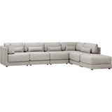 Keland Sectional, Pewter - Modern Furniture - Sectionals - High Fashion Home