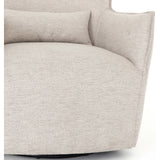 Kimble Swivel Chair, Noble Platinum - Furniture - Chairs - High Fashion Home