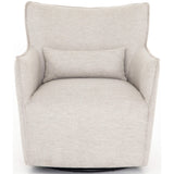 Kimble Swivel Chair, Noble Platinum - Furniture - Chairs - High Fashion Home