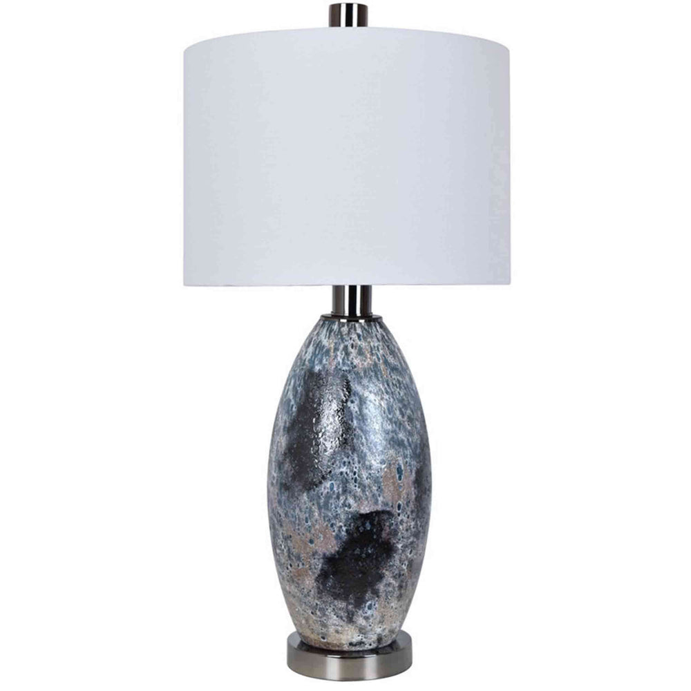 Logan Table Lamp, Black & White - Lighting - High Fashion Home