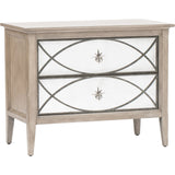 Marquesa Mirrored Nightstand - Furniture - Storage - High Fashion Home