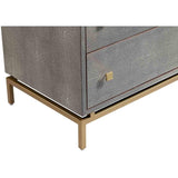 Petra Shagreen Nightstand - Furniture - Bedroom - High Fashion Home