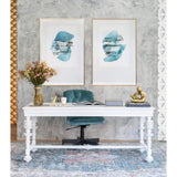 Portuguese Desk, White - Furniture - Office - High Fashion Home