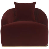 Astrid Chair, Merlot - Modern Furniture - Accent Chairs - High Fashion Home