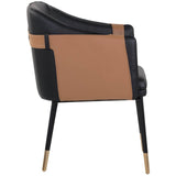 Carter Chair, Napa Black - Modern Furniture - Accent Chairs - High Fashion Home