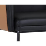 Carter Chair, Napa Black - Modern Furniture - Accent Chairs - High Fashion Home