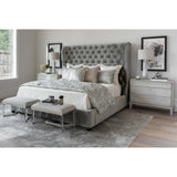 Simone Bed, Brussels Charcoal - Modern Furniture - Beds - High Fashion Home