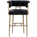 Astrid Bar Stool, Dark Grey-DNO - Furniture - Chairs - High Fashion Home