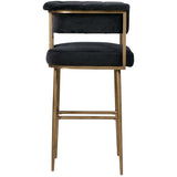 Astrid Bar Stool, Dark Grey-DNO - Furniture - Chairs - High Fashion Home