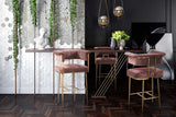 Astrid Bar Stool, Blush-DNO - Furniture - Chairs - High Fashion Home