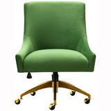 Beatrix Swivel Office Chair, Green - Furniture - Office - High Fashion Home