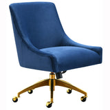 Beatrix Swivel Office Chair, Navy - Furniture - Office - High Fashion Home