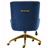 Beatrix Swivel Office Chair, Navy - Furniture - Office - High Fashion Home