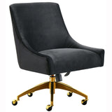 Beatrix Swivel Office Chair, Black - Furniture - Office - High Fashion Home