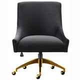 Beatrix Swivel Office Chair, Black - Furniture - Office - High Fashion Home