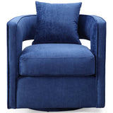 Kenneth Swivel Chair, Navy - Modern Furniture - Accent Chairs - High Fashion Home