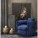 Kenneth Swivel Chair, Navy - Modern Furniture - Accent Chairs - High Fashion Home