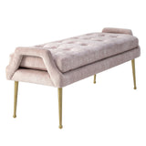 Eileen Bench, Blush - Furniture - Chairs - High Fashion Home